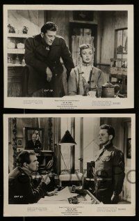 7s825 ACT OF LOVE 4 8x10 stills '53 Douglas is wanted for desertion, Dany Robin for questioning!
