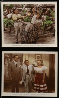 7s161 CARNIVAL IN COSTA RICA 3 color 8x10 stills '47 Dick Haymes & Vera-Ellen, Cesar Romero!