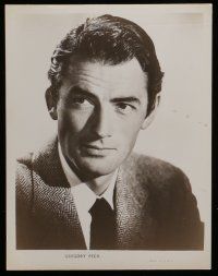 7s843 GREGORY PECK 4 8x10 stills '50s cool close head and shoulders portraits wearing suit & tie!