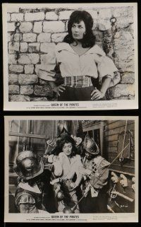 7s364 QUEEN OF THE PIRATES 17 8x10 stills '61 sexy Italian Gianna Maria Canale as swashbuckler!