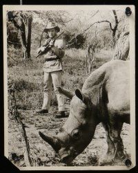 7s551 RHINO 9 8x10 stills '64 Harry Guardino, Robert Culp & Shirley Eaton in Africa!