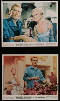 7s151 RUNNING MAN 5 color 8x10 stills '63 cool images of Laurence Harvey and sexy Lee Remick!