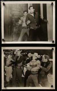 7s402 SMOKY TRAILS 14 8x10 stills '39 great images of cowboy Bob Steele & Jean Carmen!