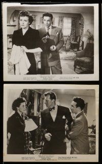 7s645 WITHOUT HONOR 8 8x10 stills '49 pretty Laraine Day & Dane Clark are branded!