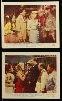 7s186 BEAUTIFUL BLONDE FROM BASHFUL BEND 8 color English FOH LCs '49 Preston Sturges, Betty Grable!