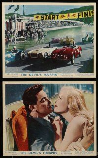 7s189 DEVIL'S HAIRPIN 8 color English FOH LCs '57 great car racing images, directed by Cornel Wilde
