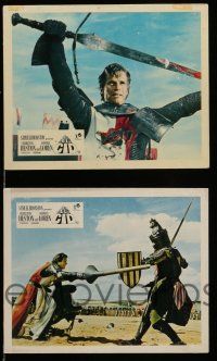 7s257 EL CID 5 color English FOH LCs '61 cool images of Charlton Heston, directed by Anthony Mann!