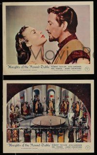 7s271 KNIGHTS OF THE ROUND TABLE 3 color English FOH LCs '54 Robert Taylor as Lancelot, Ava Gardner