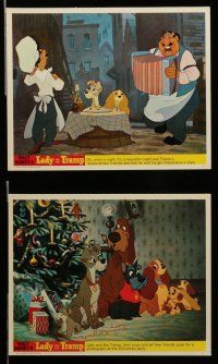 7s201 LADY & THE TRAMP 8 color English FOH LCs R70s Disney classic cartoon, great images!
