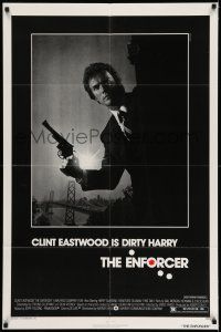 7t349 ENFORCER 1sh '76 Clint Eastwood as Dirty Harry w/.44 magnum & Golden Gate Bridge!