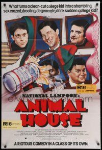7t095 ANIMAL HOUSE English 1sh '78 John Belushi, Landis classic, wacky portraits of top cast!