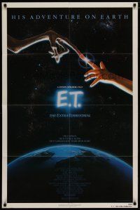 7t345 E.T. THE EXTRA TERRESTRIAL NSS style 1sh '82 Steven Spielberg classic, John Alvin art!