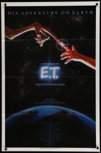 7t346 E.T. THE EXTRA TERRESTRIAL studio style 1sh '82 Steven Spielberg classic, John Alvin art!