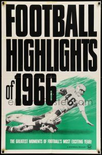 7t399 FOOTBALL HIGHLIGHTS OF 1966 1sh '66 American football's greatest moments!