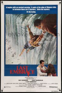7t512 LAST EMBRACE style B 1sh '79 Roy Scheider, directed by Jonathan Demme, art of Niagara Falls!
