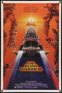 7t535 MAD MAX 2: THE ROAD WARRIOR 1sh '82 Mel Gibson returns as Mad Max, art by Obrero!