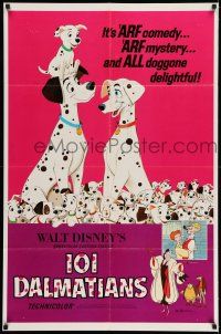 7t622 ONE HUNDRED & ONE DALMATIANS 1sh R69 most classic Walt Disney canine family cartoon!