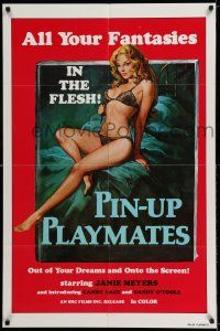 7t670 PIN-UP PLAYMATES 1sh '70s out of your dreams and onto the screen, sexy artwork!