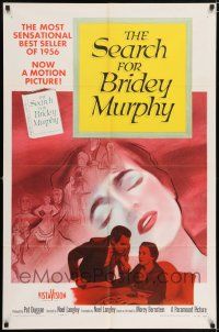 7t828 SEARCH FOR BRIDEY MURPHY 1sh '56 reincarnated Teresa Wright, from best selling book!