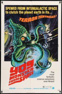 7t988 YOG: MONSTER FROM SPACE 1sh '71 it was spewed from intergalactic space to clutch Earth!