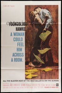 7t995 YOUNGBLOOD HAWKE 1sh '64 James Franciscus & sexy Suzanne Pleshette, directed by Delmer Daves