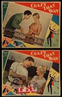 7w972 CRAZY THAT WAY 2 LCs '30 pretty young Joan Bennett with Regis Toomey, Kenneth MacKenna!