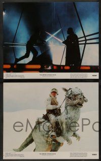 7w211 EMPIRE STRIKES BACK 8 color 11x14 stills '80 George Lucas classic, wonderful images w/ slugs!