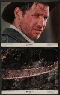 7w336 INDIANA JONES & THE TEMPLE OF DOOM 8 color 11x14 stills '84 Harrison Ford, Kate Capshaw!