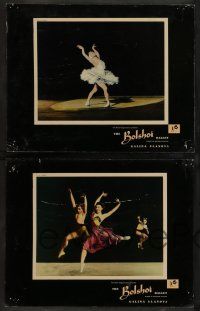 7w094 BOLSHOI BALLET 8 English LCs '57 sexy dancer Galina Ulanova, Russian troupe!