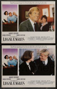 7w386 LEGAL EAGLES 8 English LCs '86 Robert Redford, Daryl Hannah, Debra Winger, Ivan Reitman