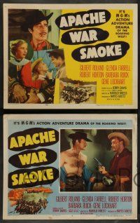 7w048 APACHE WAR SMOKE 8 LCs '52 Gilbert Roland, Glenda Farrell, roaring West adventure!