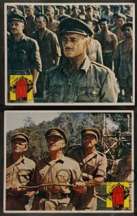 7w106 BRIDGE ON THE RIVER KWAI 8 LCs R72 William Holden, Alec Guinness, David Lean classic!