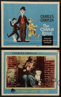 7w131 CHAPLIN REVUE 8 LCs '60 Charlie as The Tramp between soldier & doctor in Shoulder Arms!