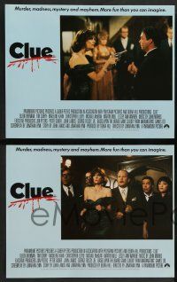 7w143 CLUE 8 LCs '85 images of Tim Curry, Christopher Lloyd, Lesley Ann Warren, Eileen Brennan!