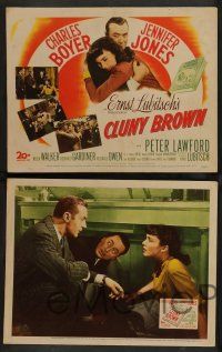 7w144 CLUNY BROWN 8 LCs '46 Charles Boyer, Jennifer Jones, directed by Ernst Lubitsch!