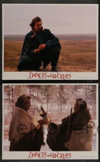 7w834 DANCES WITH WOLVES 6 LCs '90 Graham Greene, Kevin Costner & Native American Indians!