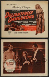 7w182 DELIGHTFULLY DANGEROUS 8 LCs R50 great images of Constance Moore, Jane Powell, Ralph Bellamy!