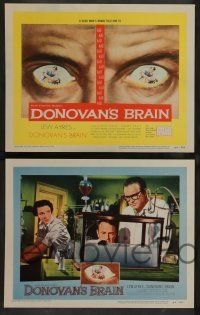 7w195 DONOVAN'S BRAIN 8 LCs '53 Lew Ayres, Steve Brodie, from the novel by Curt Siodmak!