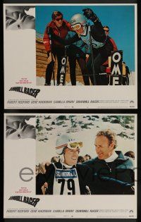 7w196 DOWNHILL RACER 8 LCs '69 Robert Redford, Gene Hackman, great Winter Olympics skiing images!
