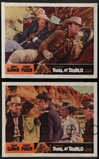 7w200 DUEL AT DIABLO 8 LCs '66 Sidney Poitier, James Garner, Bill Travers, Bibi Andersson!