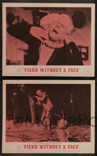 7w232 FIEND WITHOUT A FACE 8 LCs R62 mad science spawns evil, includes scene with brain monster!