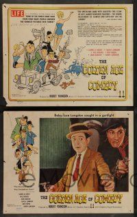 7w277 GOLDEN AGE OF COMEDY 8 LCs '58 Laurel & Hardy, Harry Langdon, winner of 2 Academy Awards!