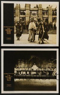 7w286 GREATEST STORY EVER TOLD 8 LCs '65 Max Von Sydow as Jesus, directed by George Stevens!