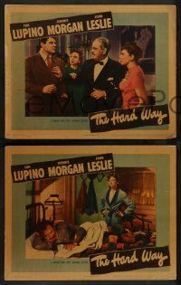 7w932 HARD WAY 3 LCs '42 Ida Lupino, Joan Leslie, Jack Carson, Thurston Hall