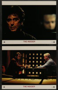 7w338 INSIDER 8 LCs '99 Al Pacino, Russell Crowe, Christopher Plummer, director Michael Mann!