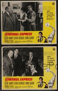 7w345 ISTANBUL EXPRESS 8 LCs '69 Gene Barry, Senta Berger, Richard Irving espionage spy thriller!