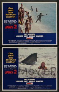 7w908 JAWS 2 4 LCs R80 Roy Scheider, one good bite deserves another, what could be more terrifying!