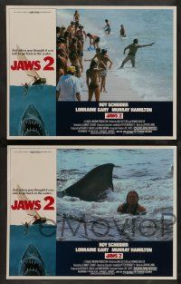 7w907 JAWS 2 4 LCs '78 Roy Scheider, Lorraine Gary, just when you thought it was safe!