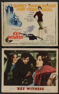 7w366 KEY WITNESS 8 LCs '60 images of Dennis Hopper, Jeffrey Hunter, sexy Pat Crowley!