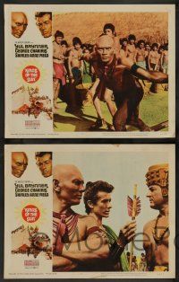 7w370 KINGS OF THE SUN 8 LCs '63 images of Mayan Yul Brynner, George Chakiris, Shirley Anne Field!